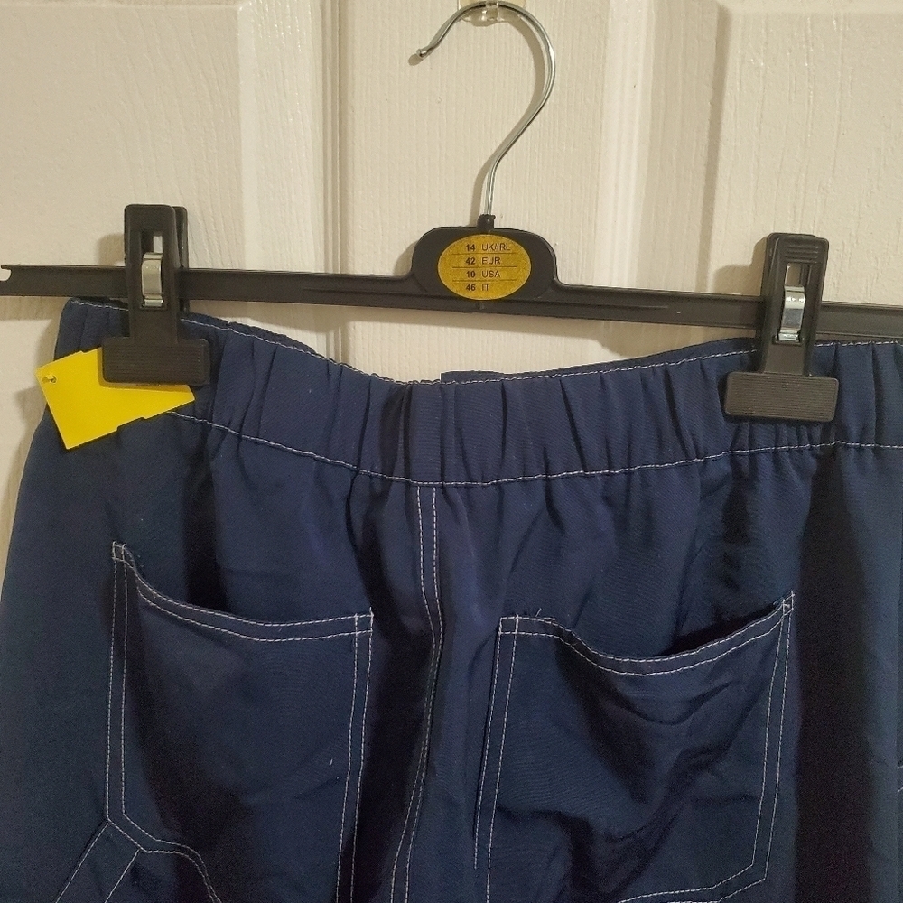 Beige Botany Womens Blue Cargo Capris Pants Size Small - Picture 5 of 7